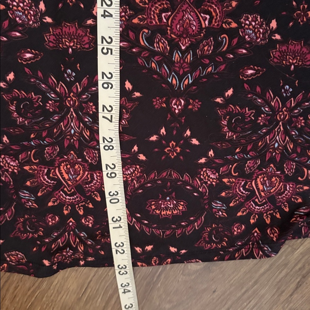 🥭 (4 for $15) MUDD Black and Pink Floral Dress - Picture 4 of 6